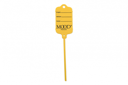 Keytag, gul, eget trykk 1 side