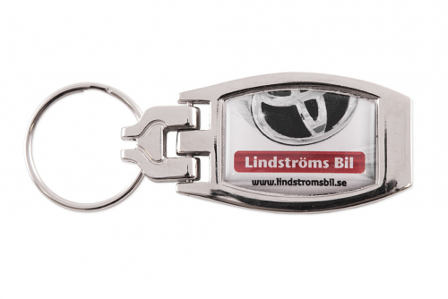 Nøkkelring Chrome, leddet med domemerke