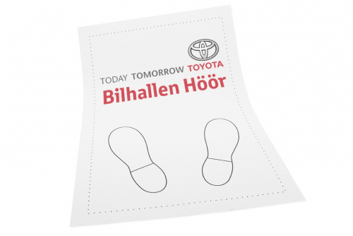 Mattebeskyttelse med 2-farges logotrykk