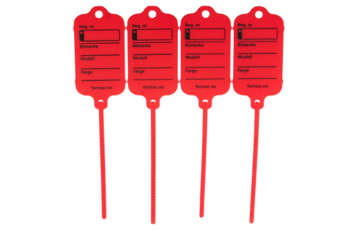 Keytag standard rød