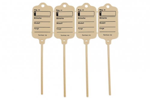 Keytag standard beige
