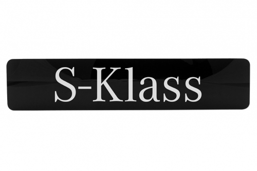 Dekorskilt, glassklar akryl med 4 fargers trykk